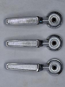3 OEM Door Pull Handles for 1960s Coronet Charger