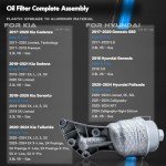 Aluminum Oil Filter Assembly Kit for Hyundai & Kia