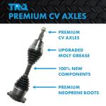 TRQ Front Left CV Axle Shaft for BMW X5/X6