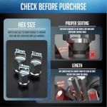 32 Pcs Chrome Lug Nuts for Ford Trucks