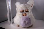 2005 Big Furby White Purple Talking Toy Tiger Parts