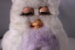 2005 Big Furby White Purple Talking Toy Tiger Parts