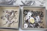 Vintage Watch OEM Parts Lot: Screws, Hands, Crown