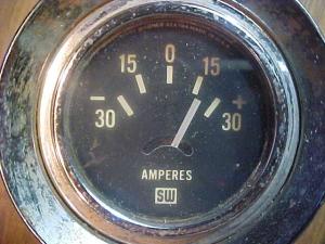 Stewart & Warner Amp Meter SW 359EH-M6 Chrome