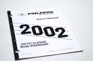 Polaris 9916873 Parts Manual for 02 550 F/C