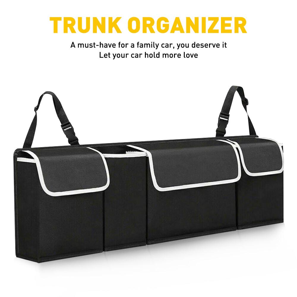Oxford Back Seat Cargo Storage Organizer - Black