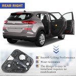 X4XZ Rear Right Window Regulator for 2016-2020 Tucson