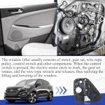 X4XZ Rear Right Window Regulator for 2016-2020 Tucson