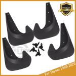 Universal Black Car Mud Flaps - 4 Pack