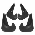 Universal Black Car Mud Flaps - 4 Pack