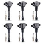 ENA 6-Pack Iridium Spark Plugs and Coils for Nissan