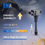 ENA 6-Pack Iridium Spark Plugs and Coils for Nissan