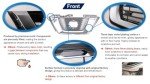 Chrome Front Grille for 2014-2016 Subaru Forester