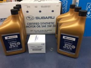 SUBARU Oil Change Kit with Filter & 6 Qts 5W30