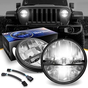 NUVISION 7" LED Headlights for Jeep Wrangler