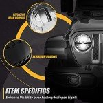 NUVISION 7" LED Headlights for Jeep Wrangler