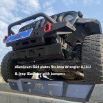 MTNTOPCN Aluminum Skid Plate for Jeep Wrangler & Gladiator