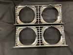 1973 Chevy Impala Chrome Headlight Bezels Pair