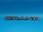 Vintage Grand Emblem Badge Chrome Metal Trim