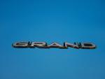 Vintage Grand Emblem Badge Chrome Metal Trim