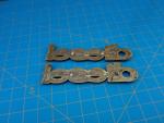 Vintage Diesel Chrome Car Emblem Badge Set