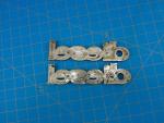 Vintage Diesel Chrome Car Emblem Badge Set
