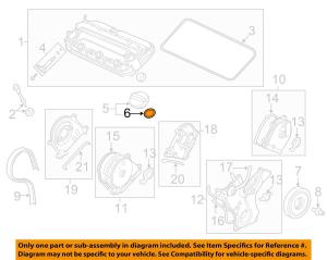 Honda Accord Crosstour Engine Filler Cap Seal