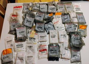 Honda OEM Parts Lot: Clips, Stickers, and More
