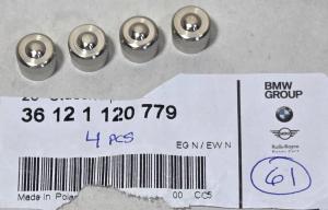 Genuine BMW Stainless Steel Valve Stem Caps 4pc