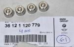 Genuine BMW Stainless Steel Valve Stem Caps 4pc