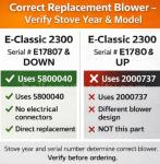 Central Boiler Combustion Fan with Connectors OEM