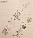 Toyota Forklift Tilt Cylinder Overhaul Kit