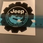 OEM Jeep Performance Window Decal - 3x3 Inches