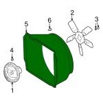 JEEP WRANGLER TJ Radiator Cooling Fan Shroud