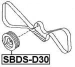 Febest Crankshaft Pulley SBDS-D30 OEM 12305-AA290