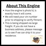 2017 Nissan Rogue QR25DE Engine OEM Parts