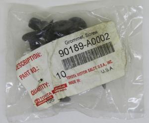 New Toyota Genuine Parts OEM Screw Grommet Pack of 10 Part No. 90189-A0002