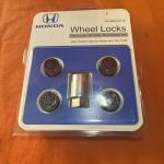 Honda Genuine Parts 08W42-S2A-101 Black Wheel Lock Set Brand New Sealed See Pics