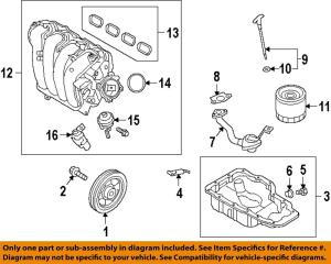 Hyundai Elantra Coupe Engine Oil Tube Gasket