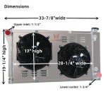 Alloyworks Aluminum Radiator for Chevy Pickup 1967-1979