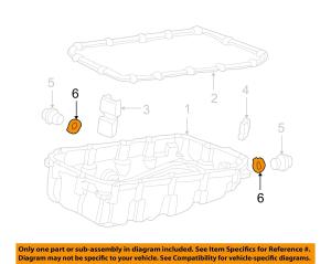 Honda OEM Civic Transaxle Drain Plug Washer 90471PX4000