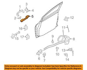 Nissan OEM Outside Handle Bracket (LH) 80611-EL00D