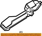 Nissan OEM Outside Handle Bracket (LH) 80611-EL00D