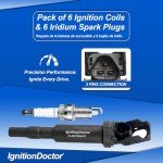 Ignition Coils & Spark Plugs Set for BMW