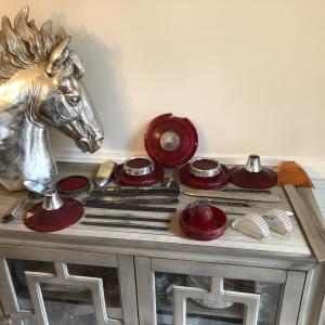 1950s OEM Car Parts Lot: Lights & Wipers