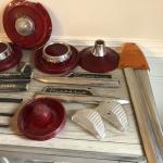 1950s OEM Car Parts Lot: Lights & Wipers
