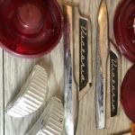 1950s OEM Car Parts Lot: Lights & Wipers