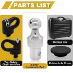 Gooseneck Hitch Ball Kit for Ford & Chevy