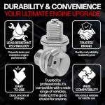 USA-Made M14 Magnetic Oil Drain Plug - Fits Many