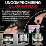 USA-Made M14 Magnetic Oil Drain Plug - Fits Many